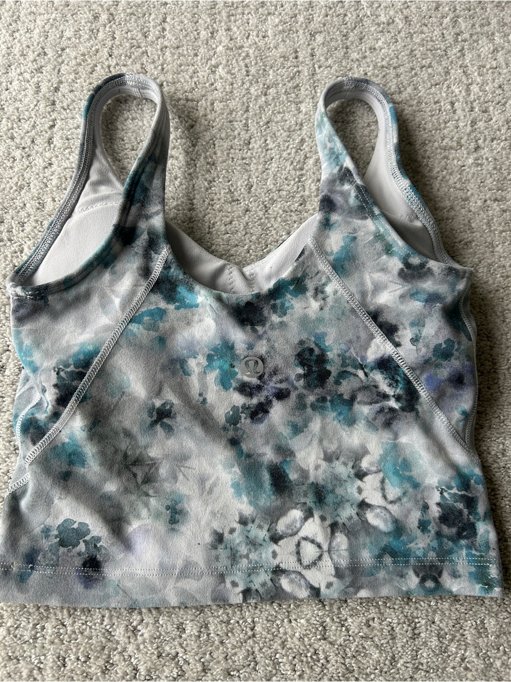 Lululemon Align cropped tank top - Teal Gray